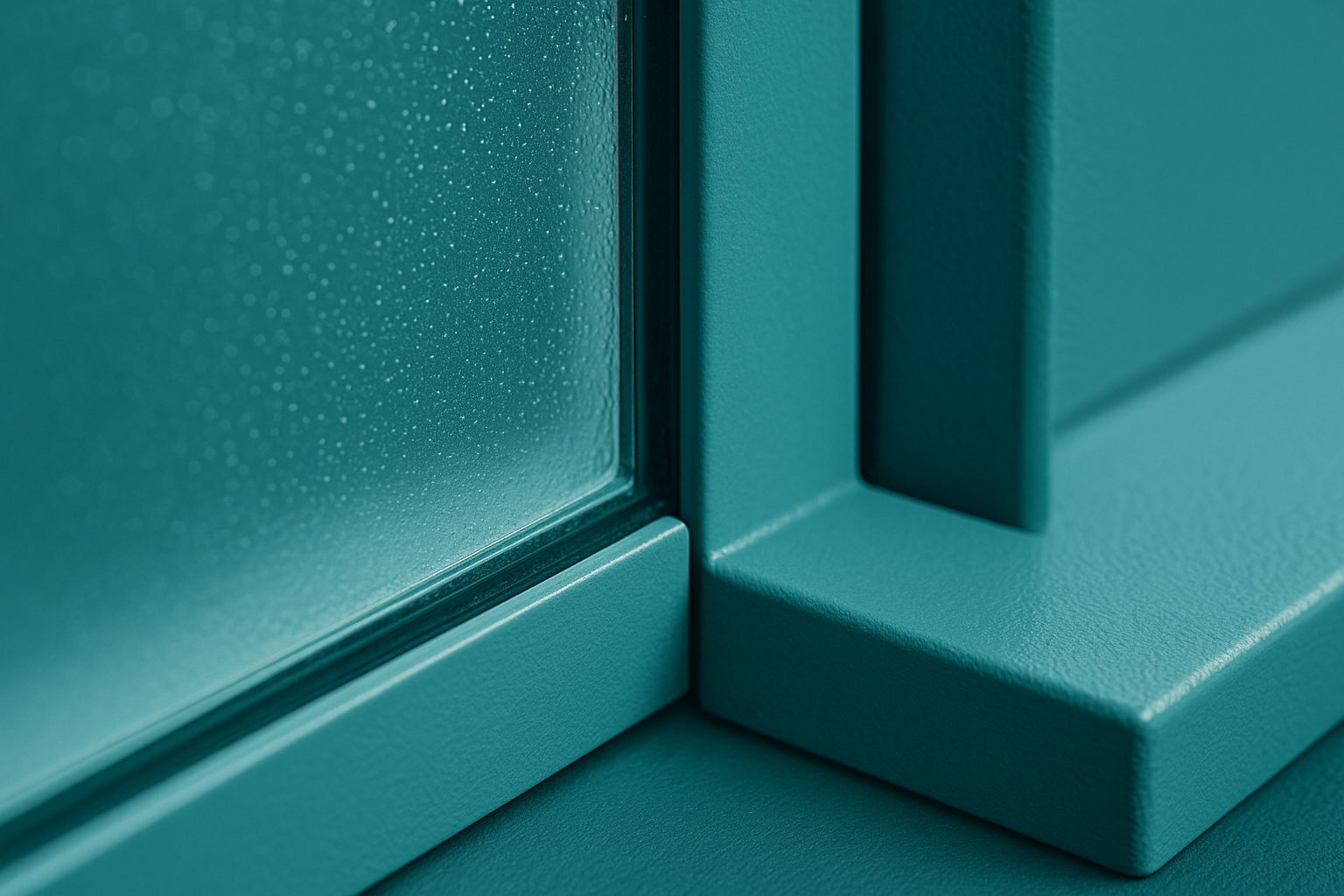 Détail du nettoyage des joints et cadres métalliques